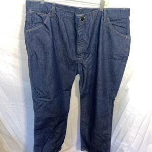 Bulwark FR Men’s Straight Jeans Size 42 X 32 Dark Blue Workwear Rugged NWOT
